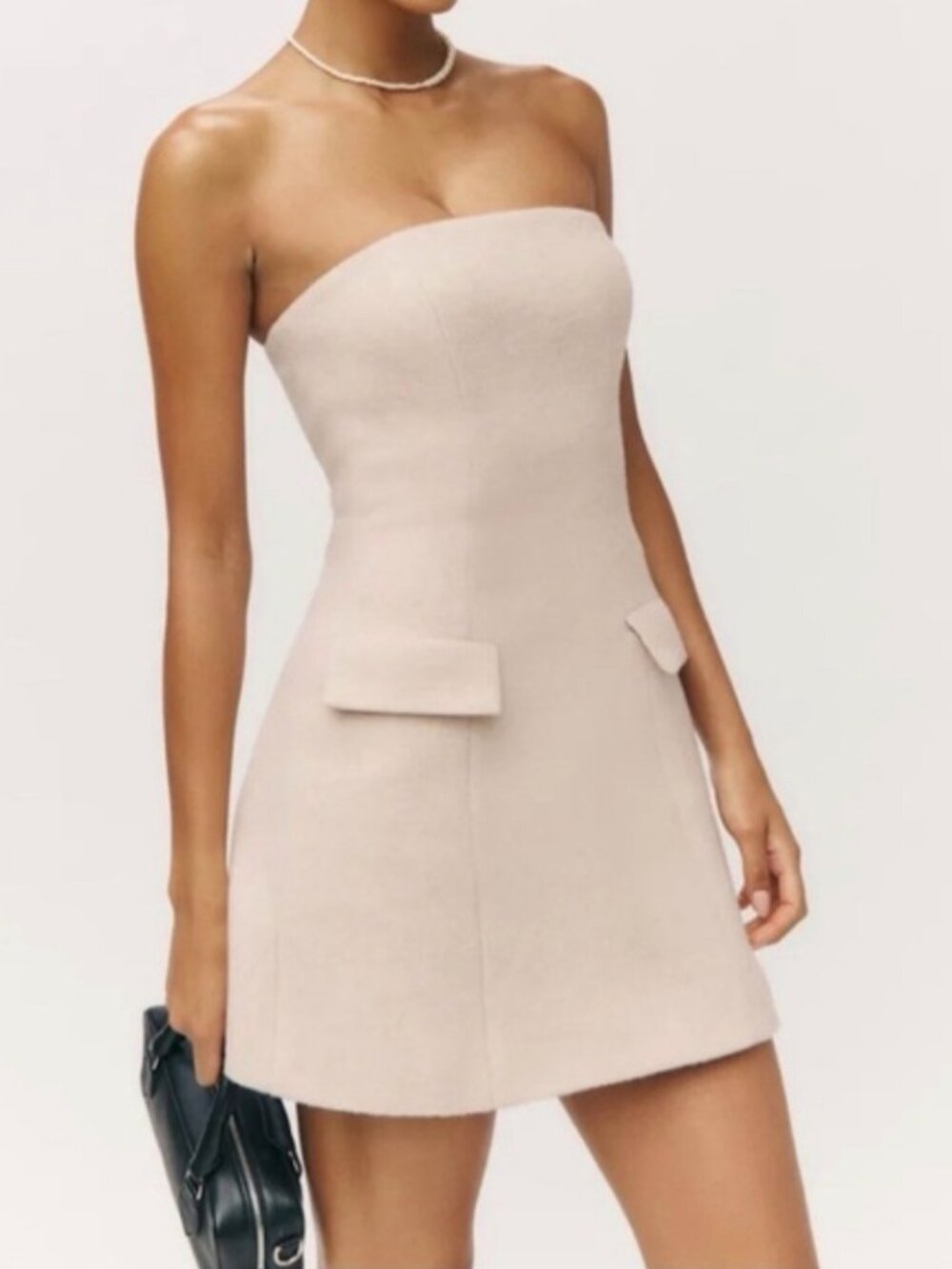 Reformation Emani Dress Ivory - Size 8